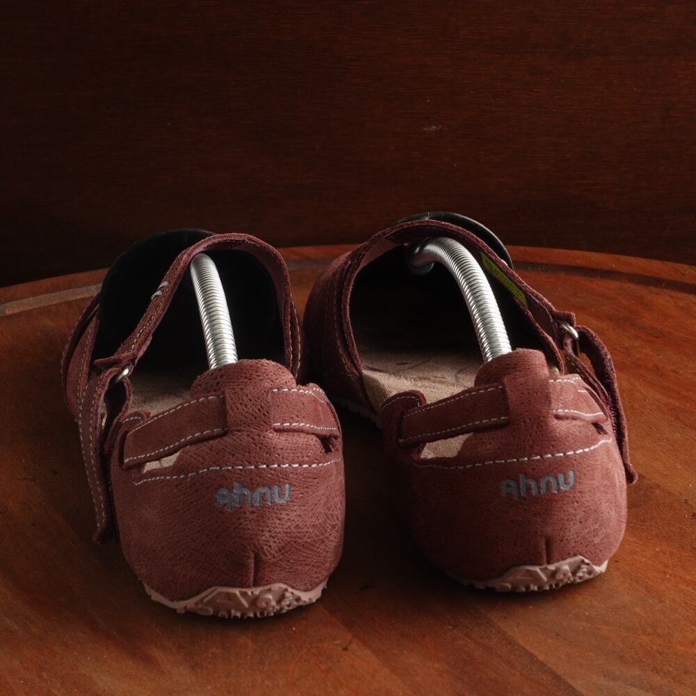 Ahnu Flats Womens SZ 7.5 Burgundy Tullia Ballet Mary Jane Leather Casual Shoes - Picture 6 of 14